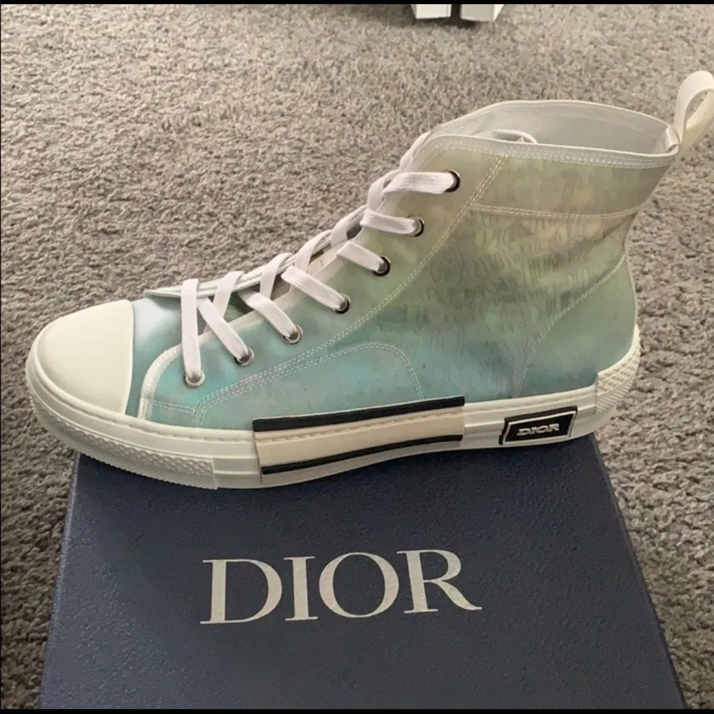 !!Repost!! Dior Men's High Top Sneakers. - Picture 2 of 6